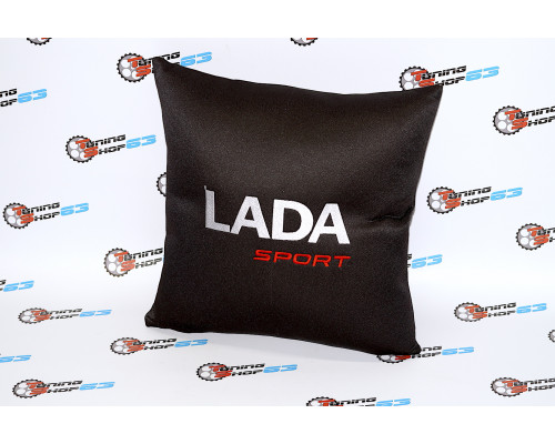 Подушка с надписью Lada Sport